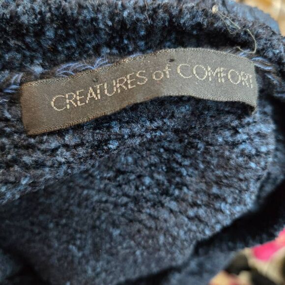 Creatures of Comfort Dress Size Medium Navy Chenille Sleeveless Maxi - Picture 5 of 6